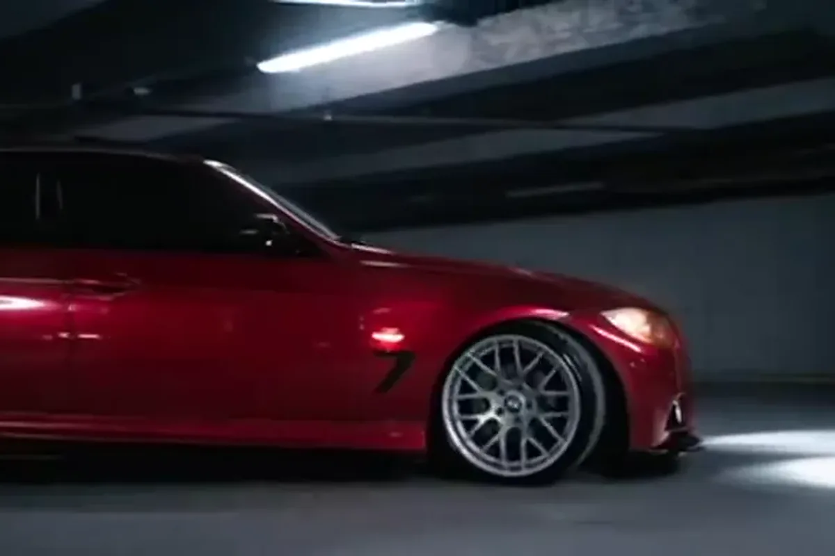 Red performance car