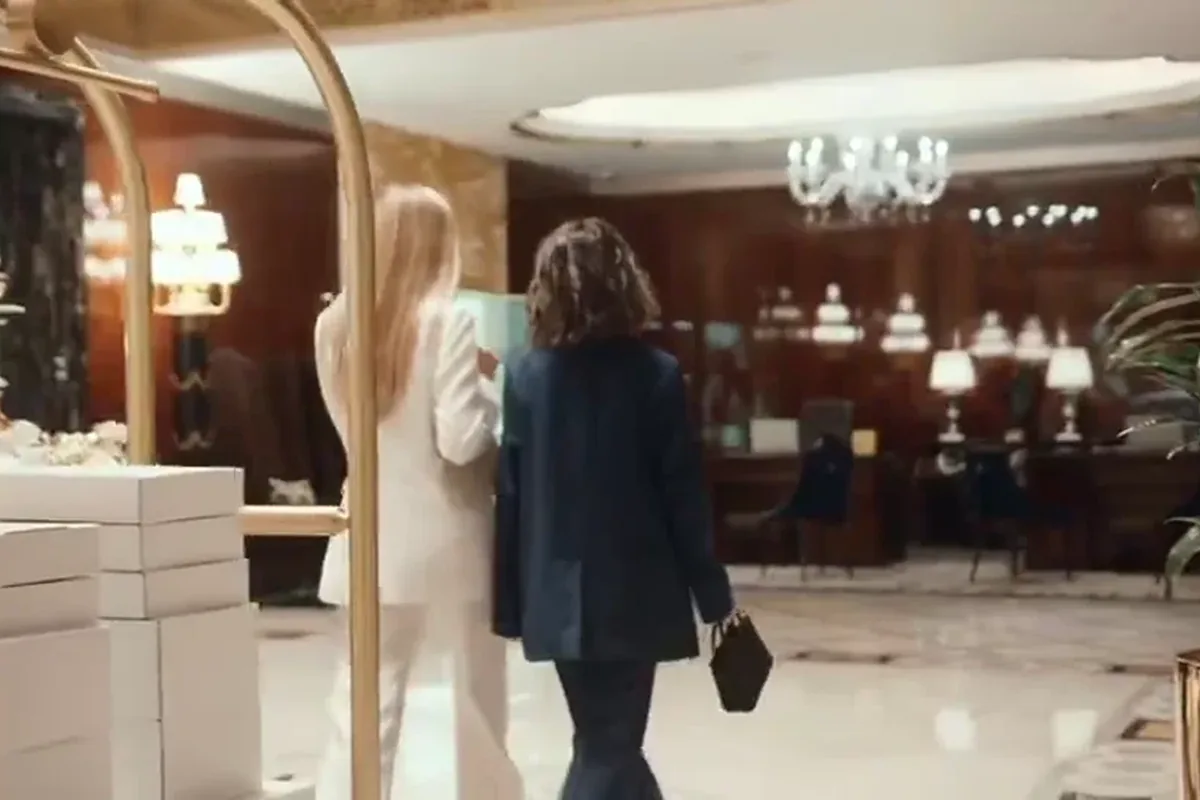 Luxury hotel lobby