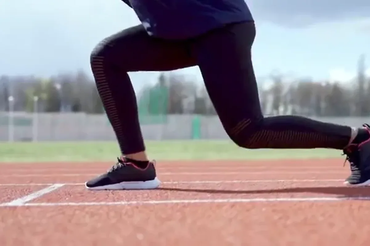 Runner in motion
